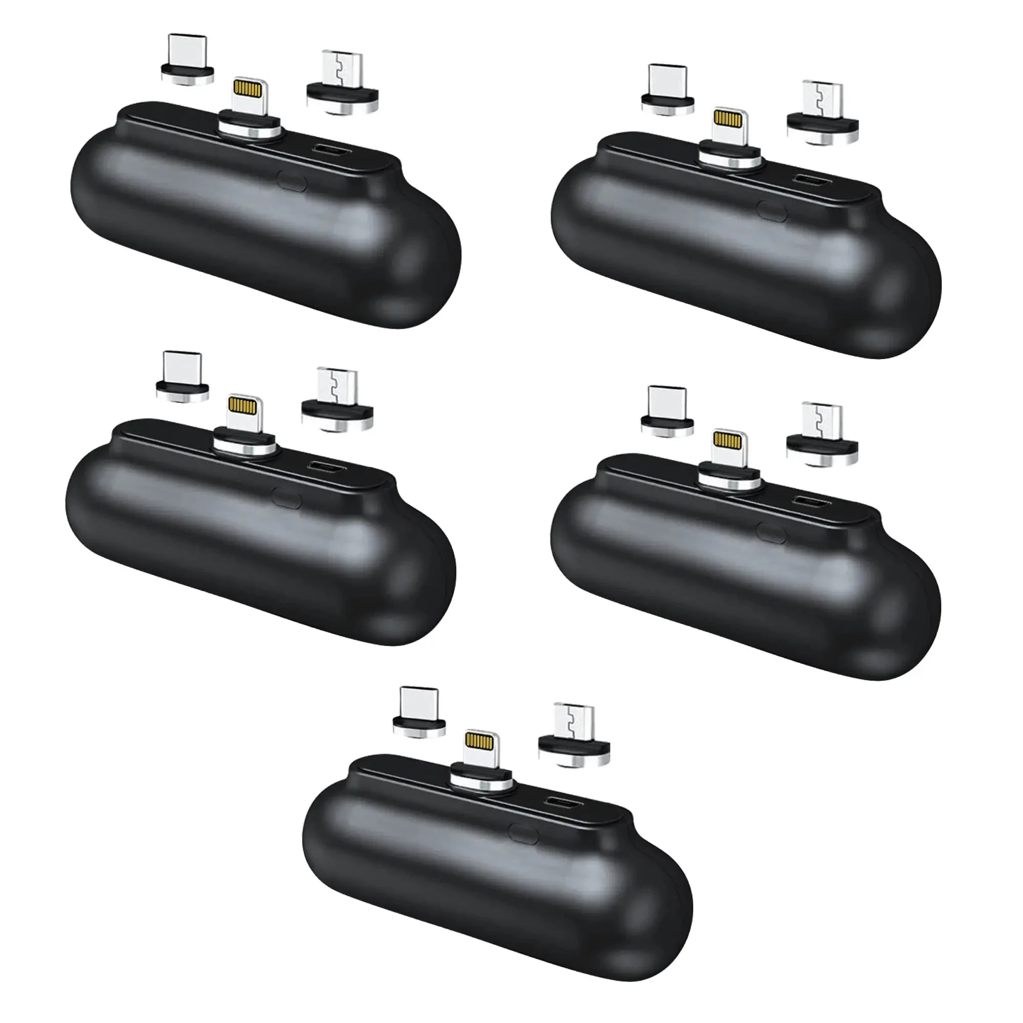 5 Pack Snap-N-Charge® | Universal Magnetic Power Bank | Multipack