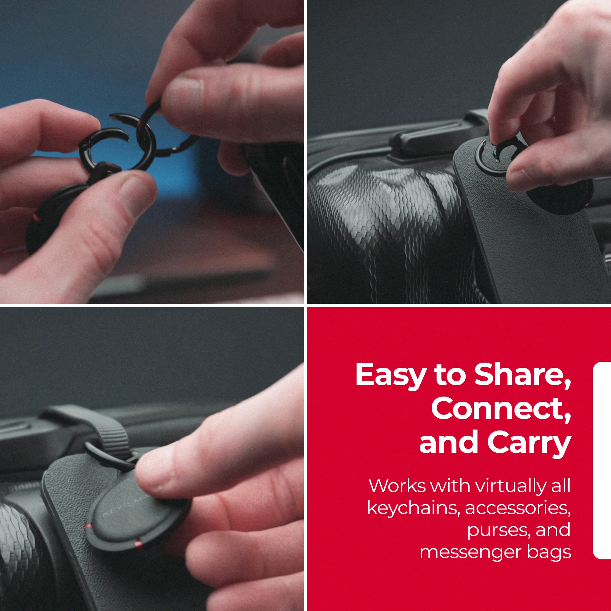 CarabinerClip 4-pack | 4 Pieces 2 Sizes | Universal Compatibility | Easy to Use - Image 3