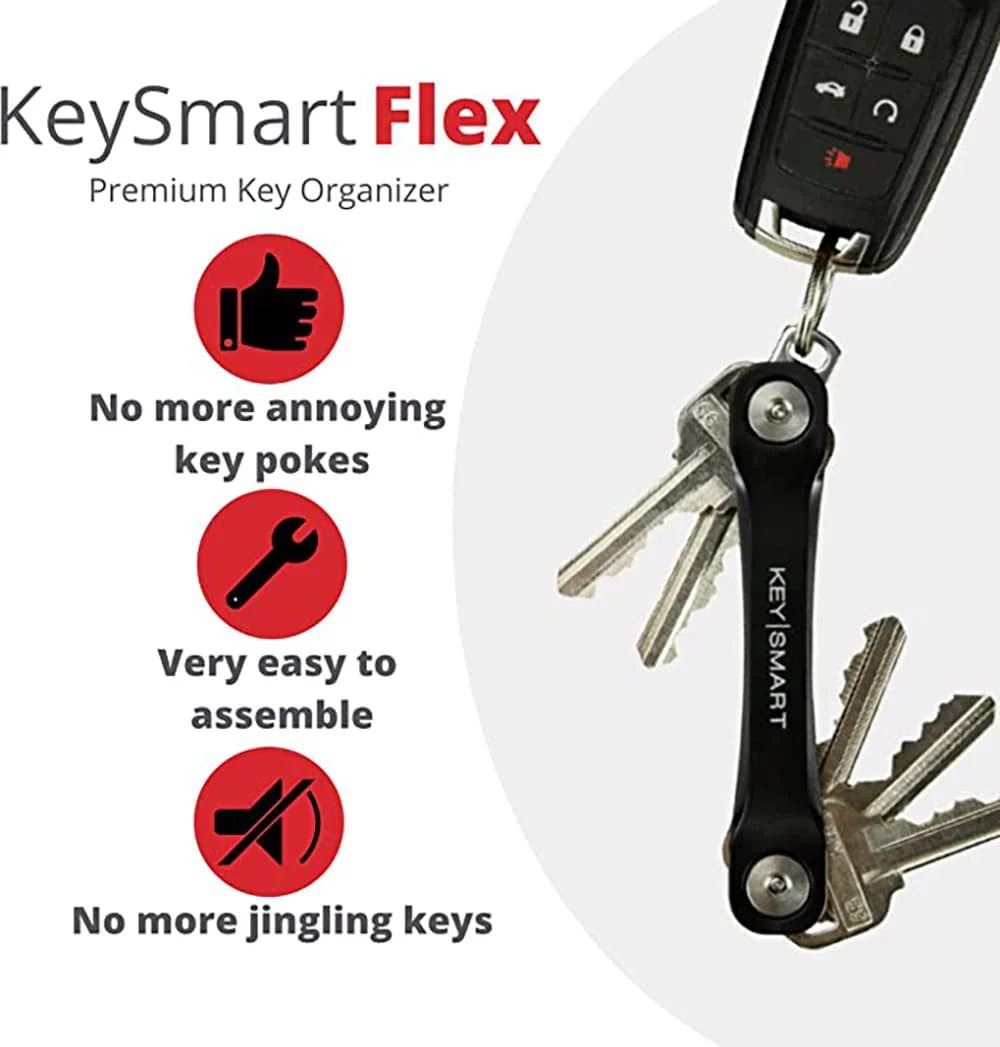 KeySmart® Flex | World's 1st Compact Key Organizer | Holds Up to 8 Keys - Image 2