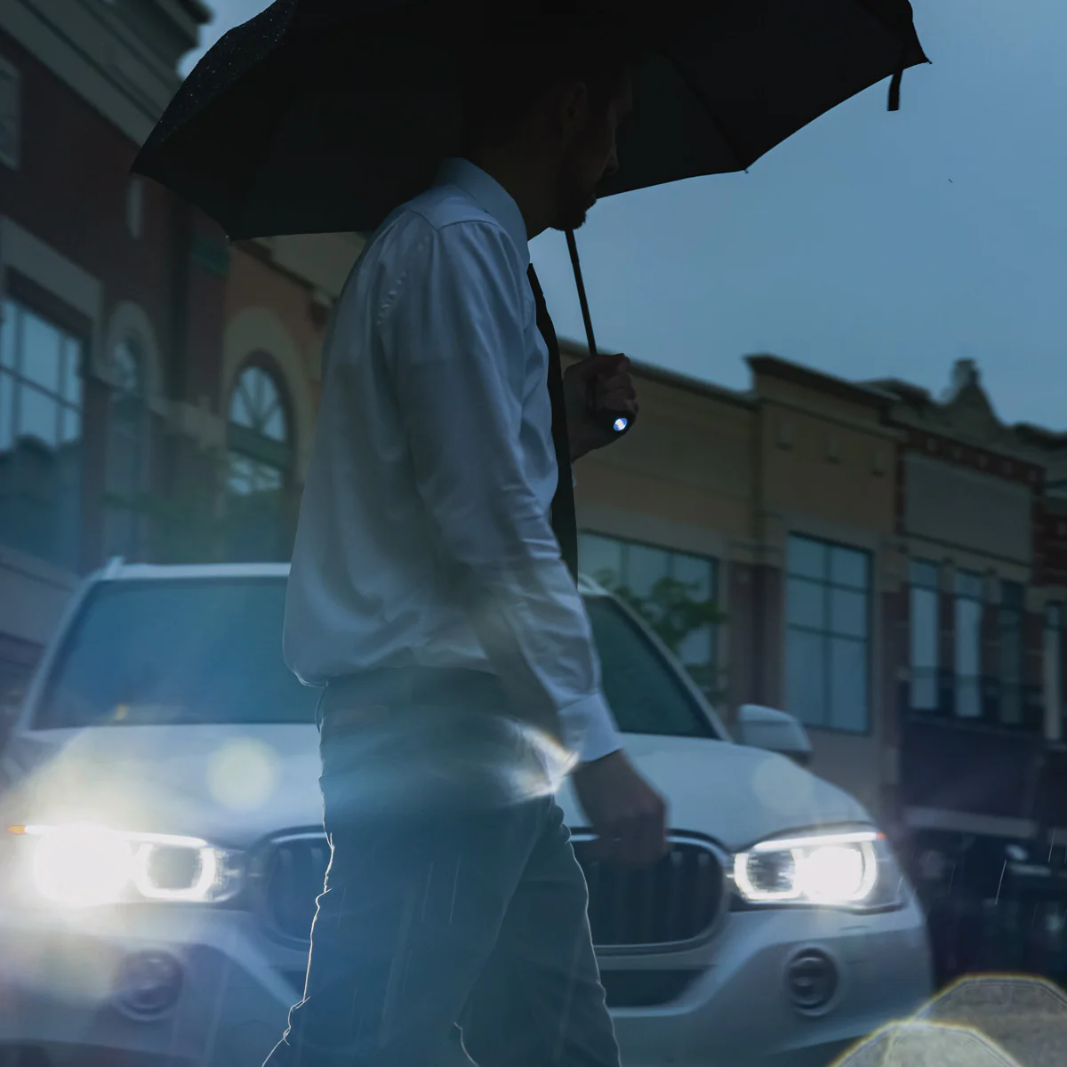 RainTorch™ Umbrella | Pivoting Flashlight | Auto Open/Close & Grip Handle - Image 14