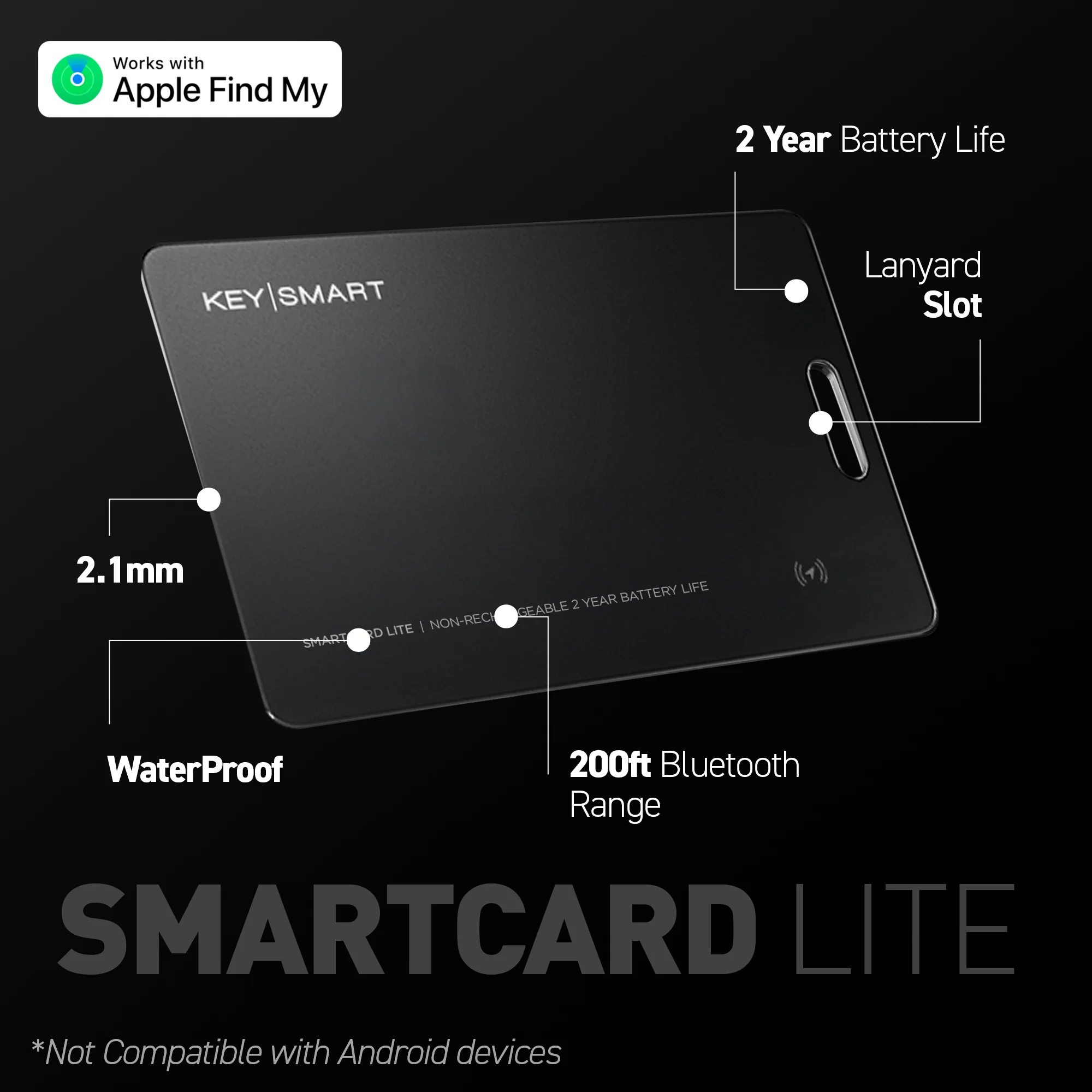SmartCard Lite (Gen 2) | Works With Apple Find My App | 2 Year Battery - Image 3