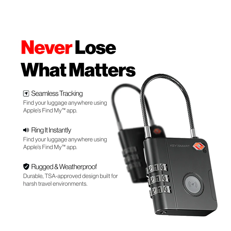 KeySmart SmartLock: The World’s First Trackable Luggage Lock | BL FR - Image 2